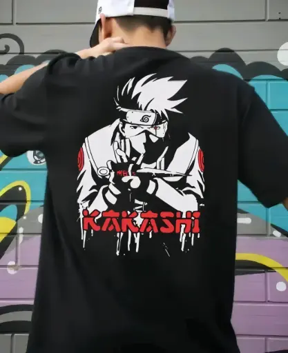 Hatake Kakashi Anime Oversized T-Shirt